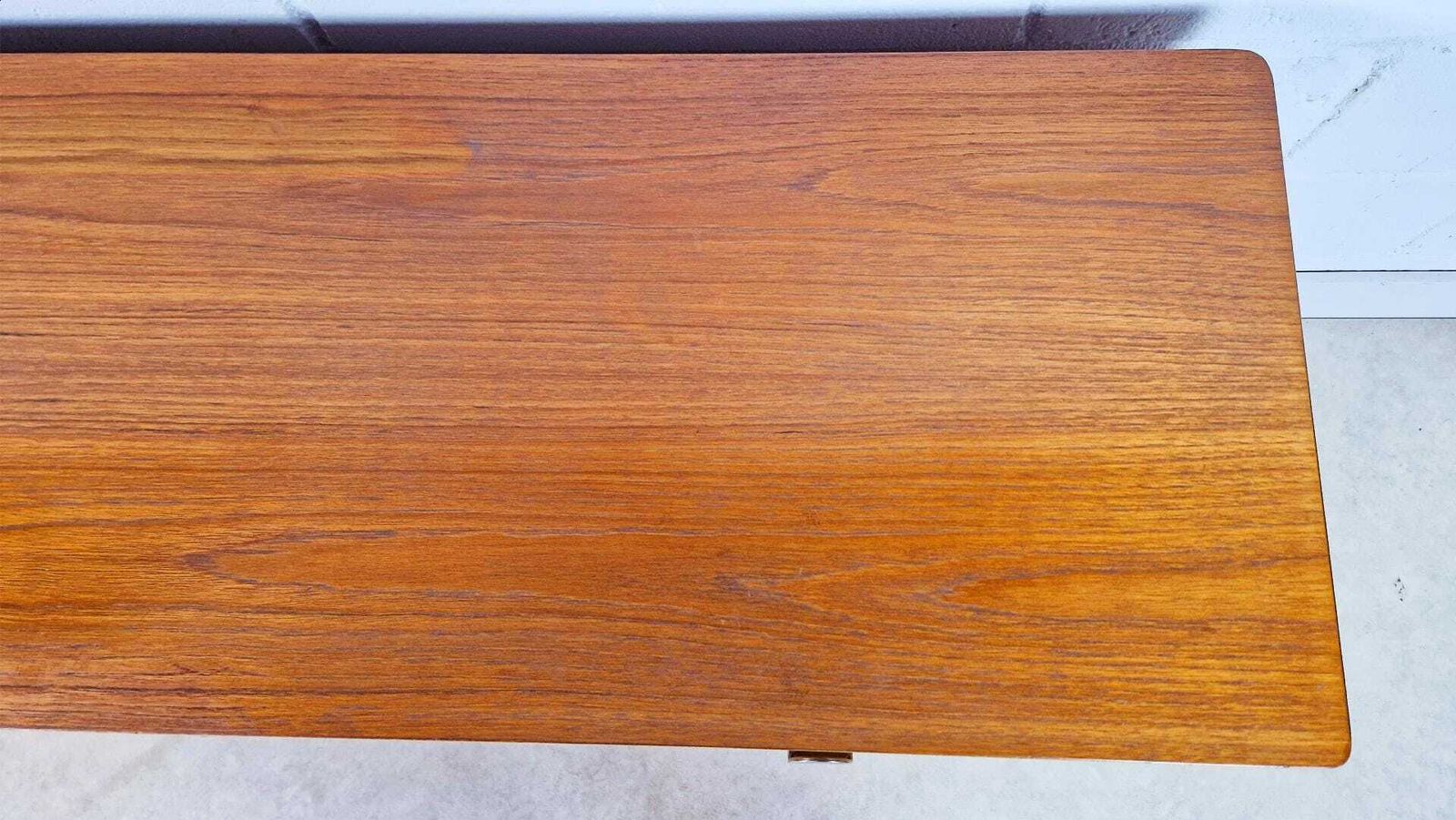425.0 John & Sylvia Reid For Stag Vintage Mid Century Medium Teak Writing Desk Pg183 photo