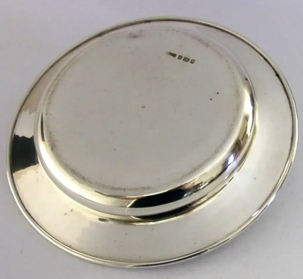 230g Asprey Sterling Silver Holt Family Crest Coronation Dish Bowl 1936 Antique photo vinterior