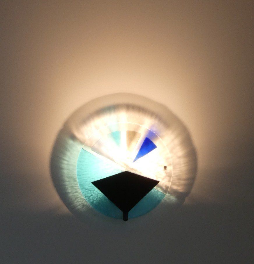 photo vinterior Murano Glass Wall Lights By Aureliano Toso For Itre, 1975, Set Of 2