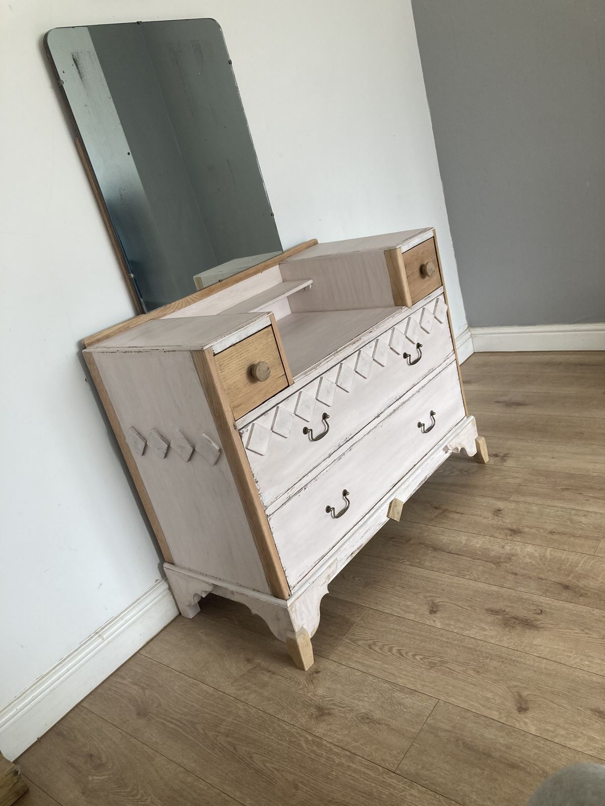 Vintage Dresser With Mirror photo Furniture