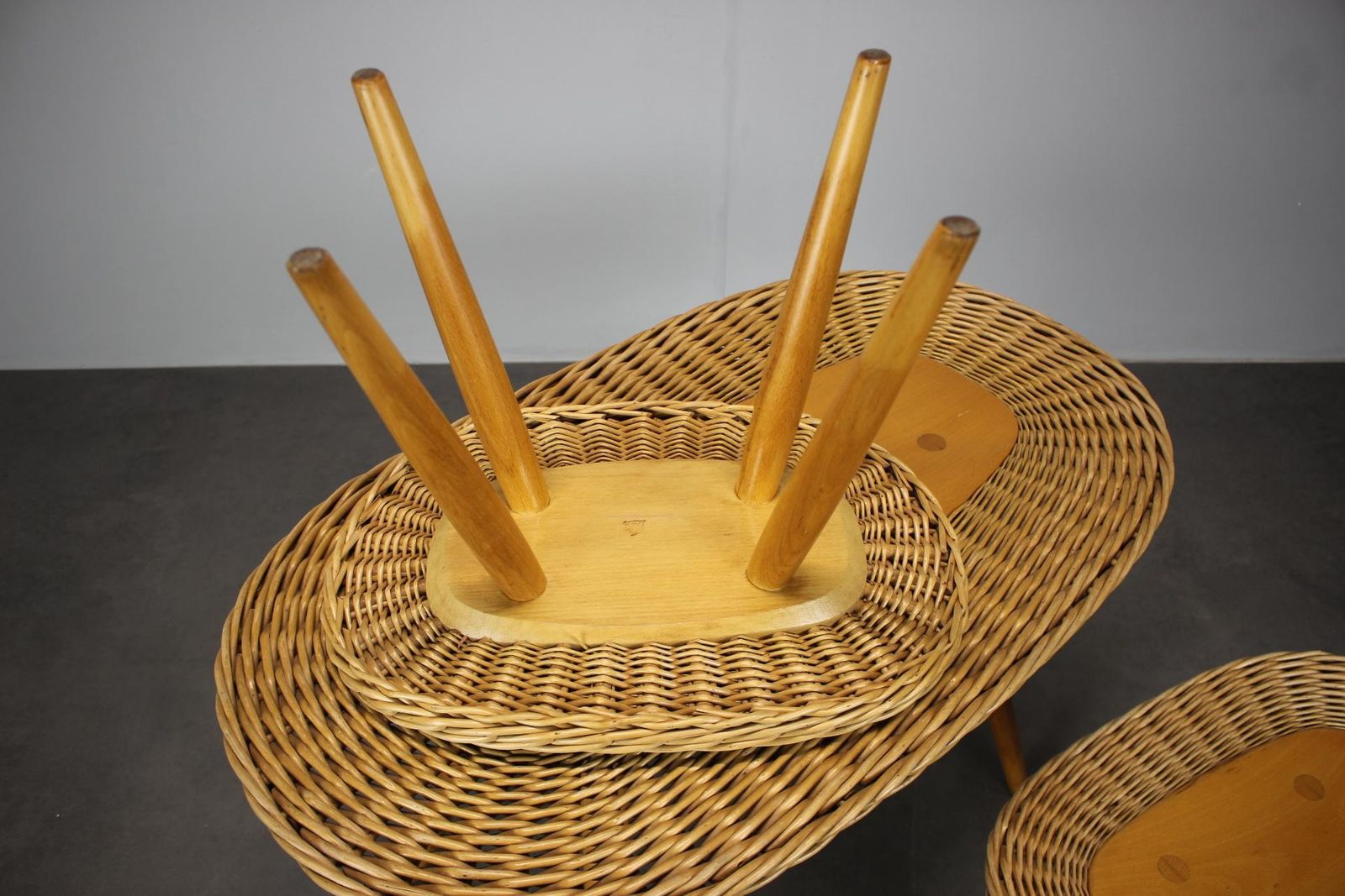 photo for sale Mid Century Rattan Seating Set By Uluv, Czechoslovakia, 1960s
