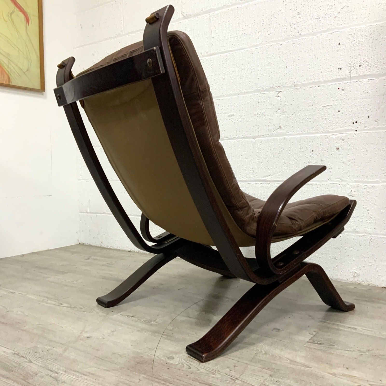 Vintage Danish “Focus” Sling Lounge Chair  By H W Klein For Bramin Mobler 1970s photo vinterior