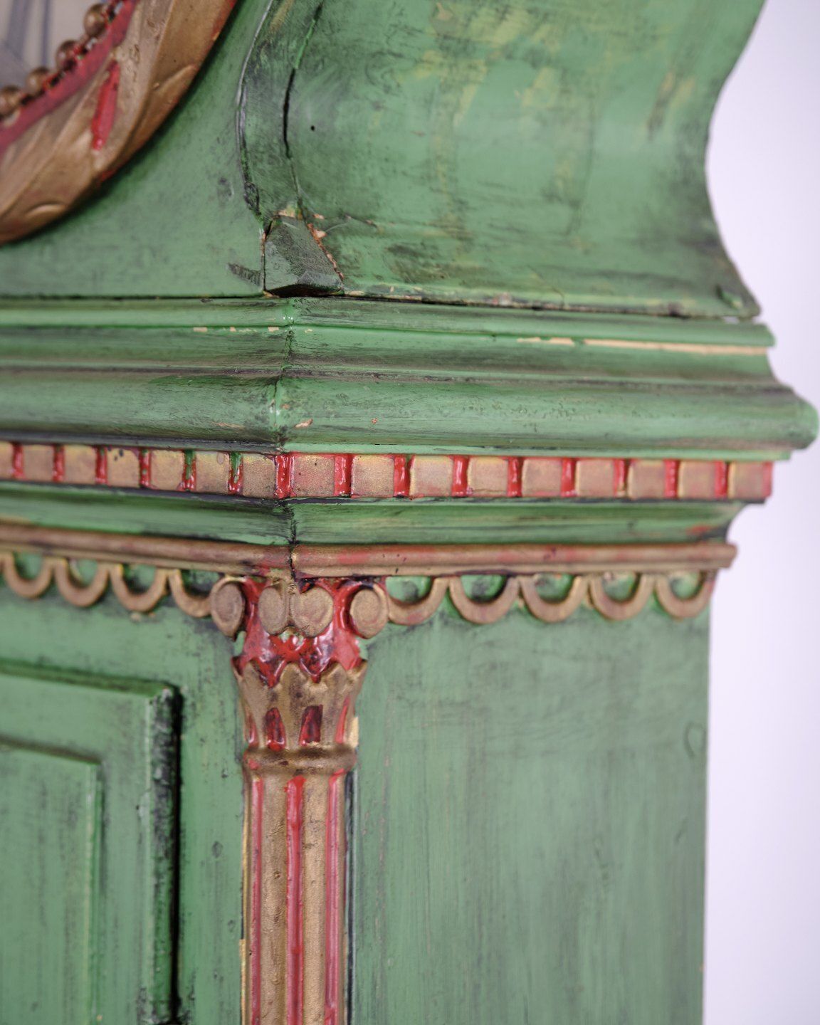 Bornholm Longcase Clock “Frøken” With Original Green Paint From 1790 photo 1363.0