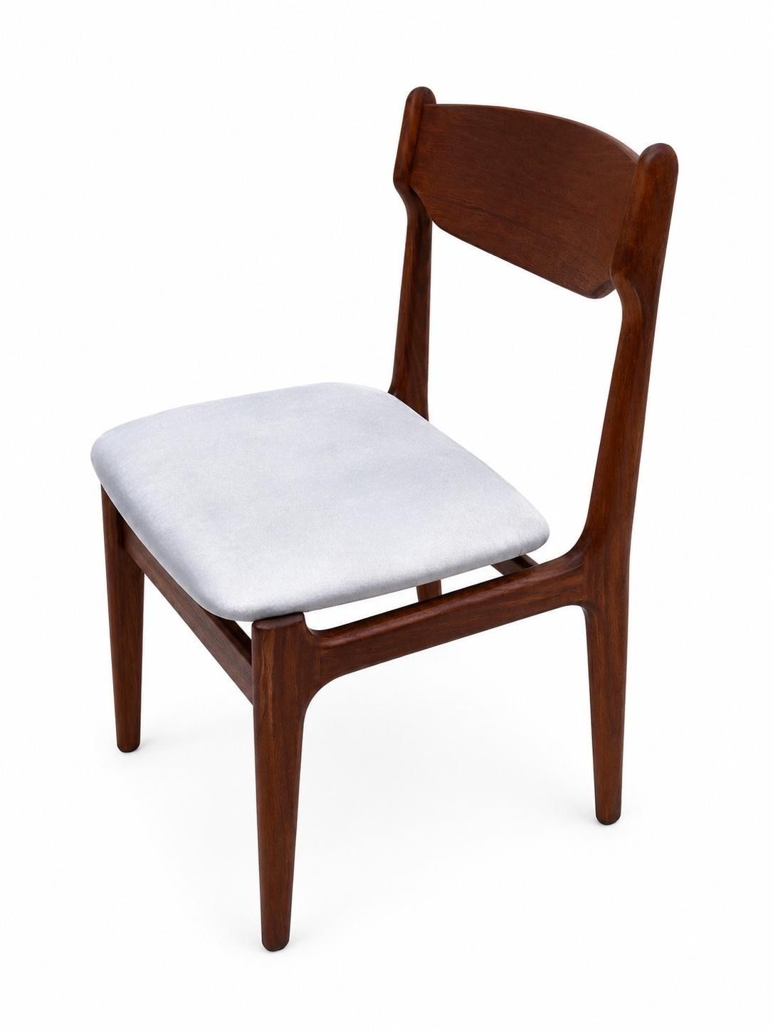 Erik Buch Teak Dining Chair Set From The 1960s Completely Renovated photo Furniture