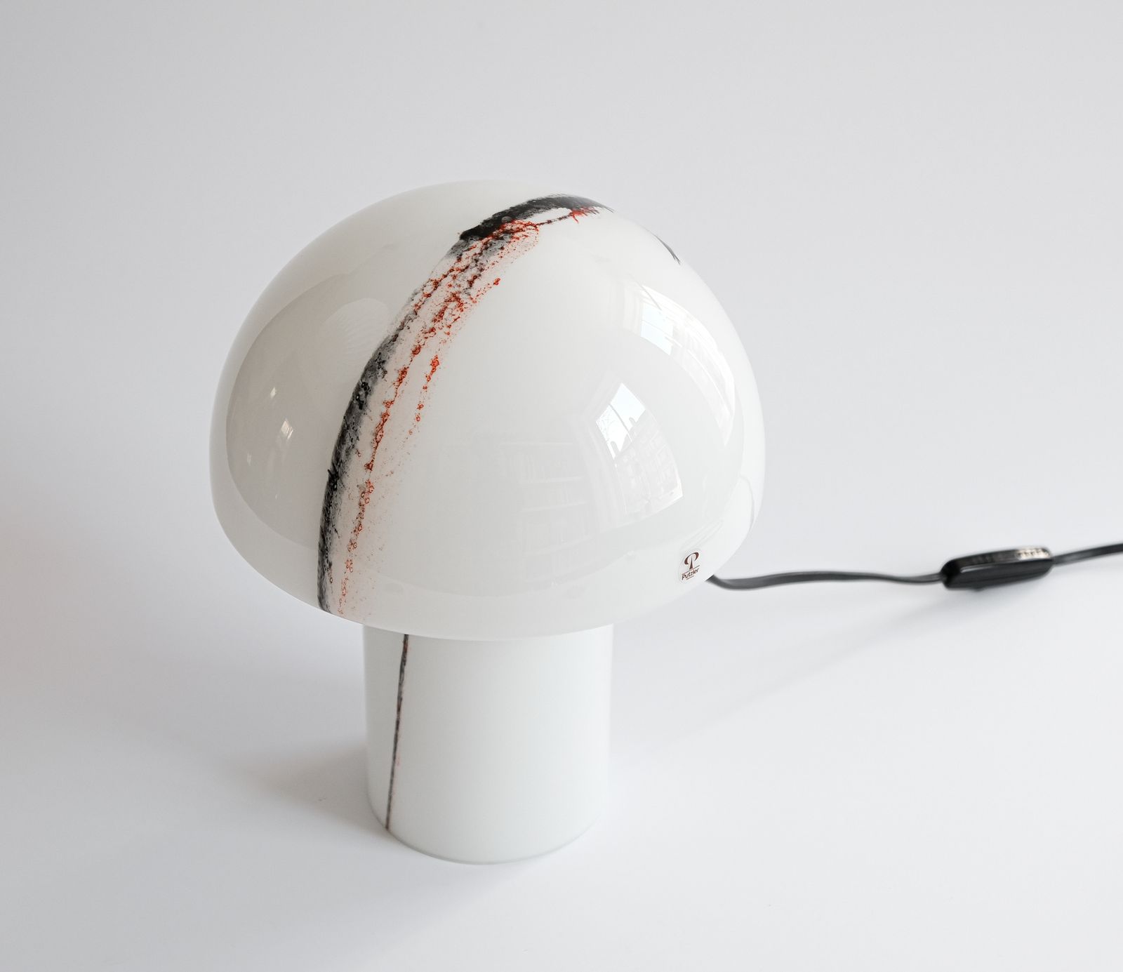 Mid Century "Lido" Glass Table Lamp By Peill & Putzler, Germany C.1970s photo furniture