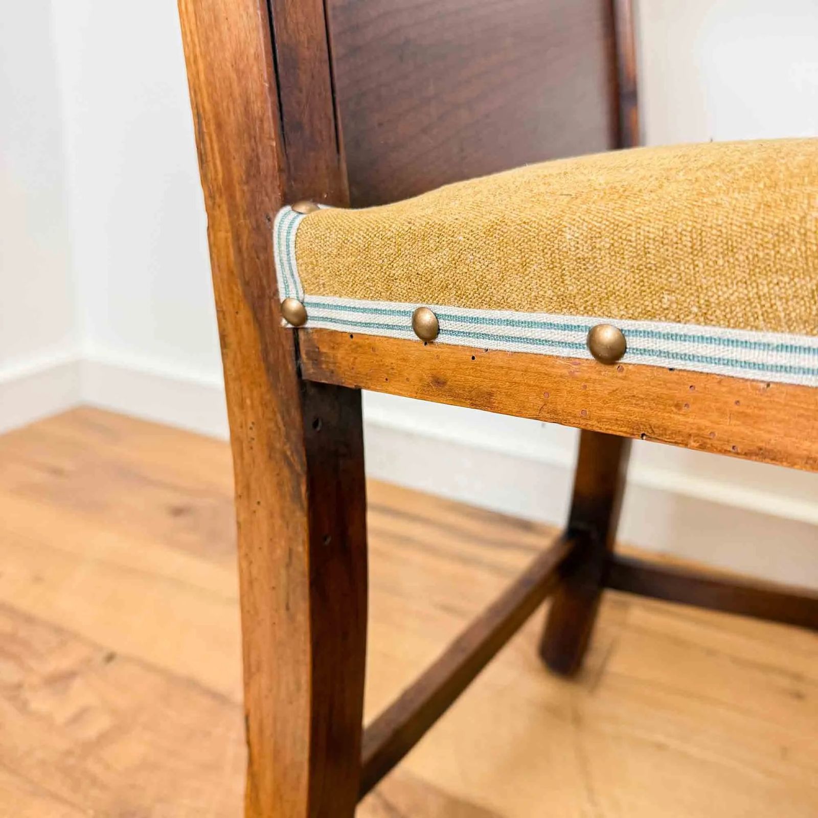 345.0 Regency Period Fruitwood And Elm High Back Chair photo