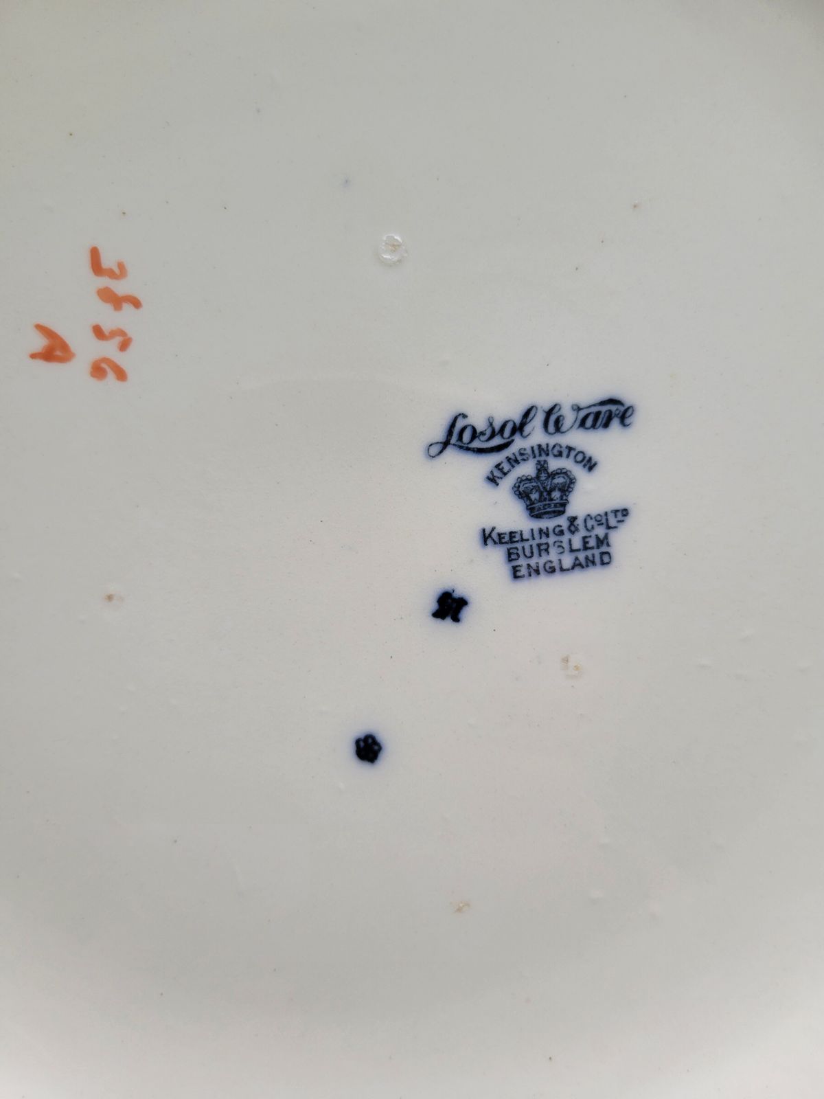 Keeling & Co Losol Ware ‘Kensington’ Wash Bowl – Early 20th Century, Large 42cm photo 98.0