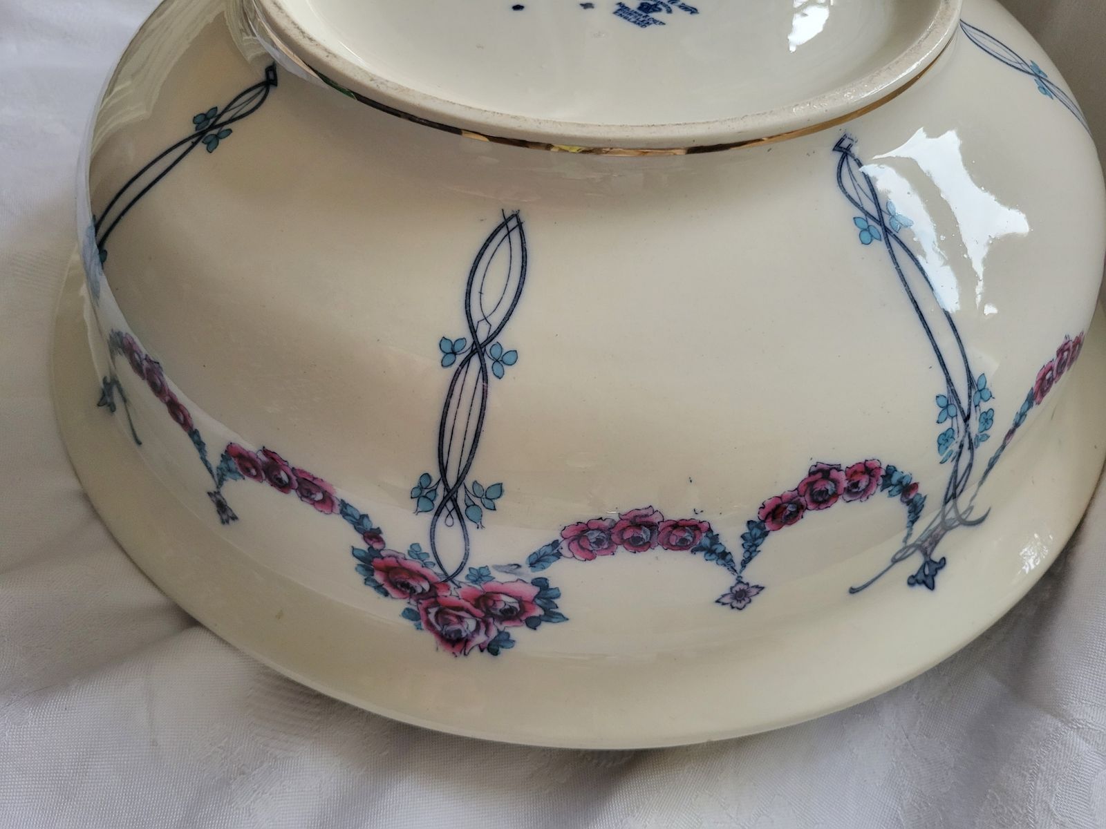 Keeling & Co Losol Ware ‘Kensington’ Wash Bowl – Early 20th Century, Large 42cm photo buy