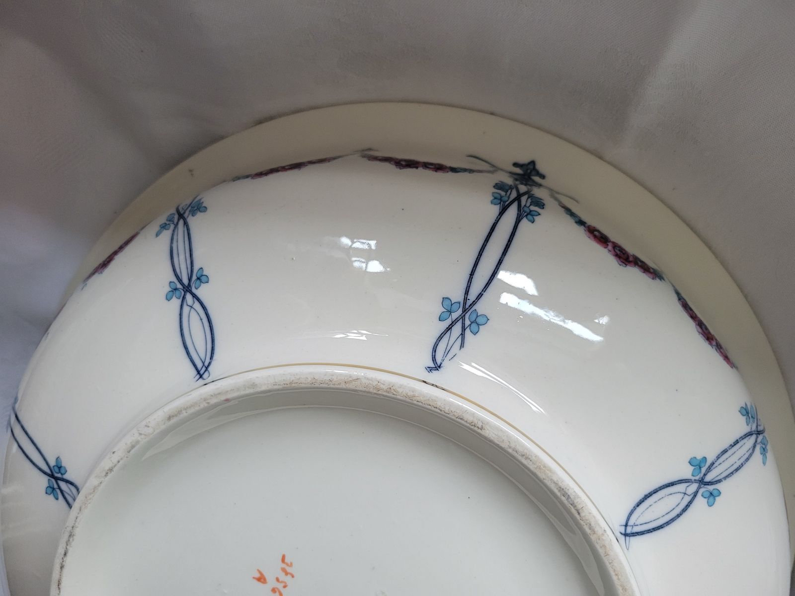 Keeling & Co Losol Ware ‘Kensington’ Wash Bowl – Early 20th Century, Large 42cm photo vintage