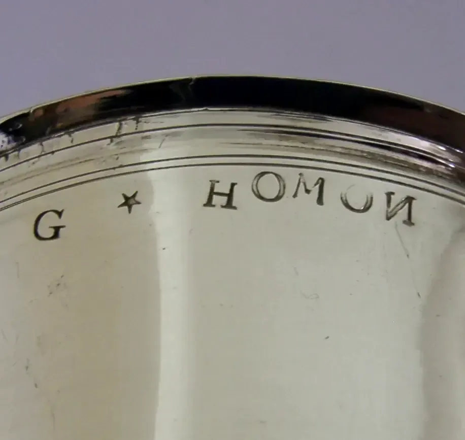 Grand gobelet en argent massif d'époque, France, avant la Révolution, vers 1760, 160 g, XVIIIe siècle photo 1000.0