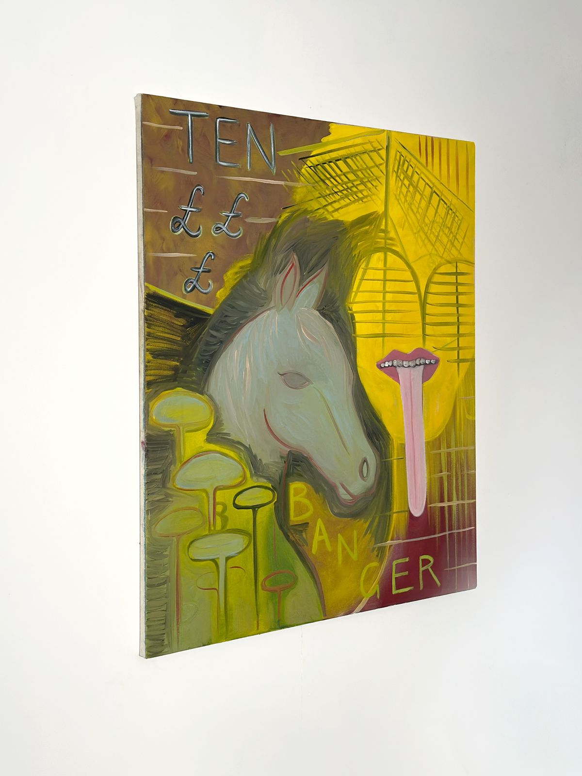 Contemporary Figurative Oil Painting ‘Ten £ Banger’ By Steven E Robertson, Scotland, 2025 photo vinterior