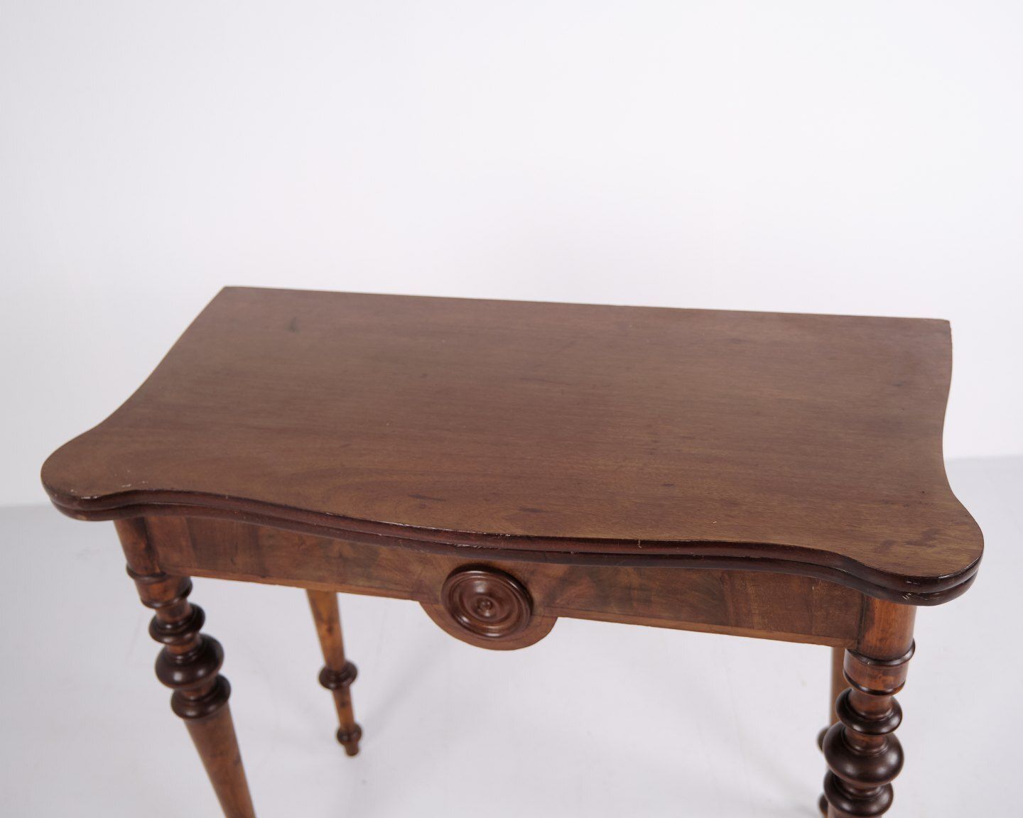 Games Table In Polished Mahogany With Brass Mounts From The 1860s photo furniture