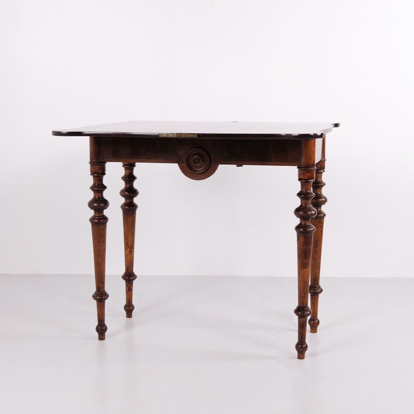 Games Table In Polished Mahogany With Brass Mounts From The 1860s photo Furniture