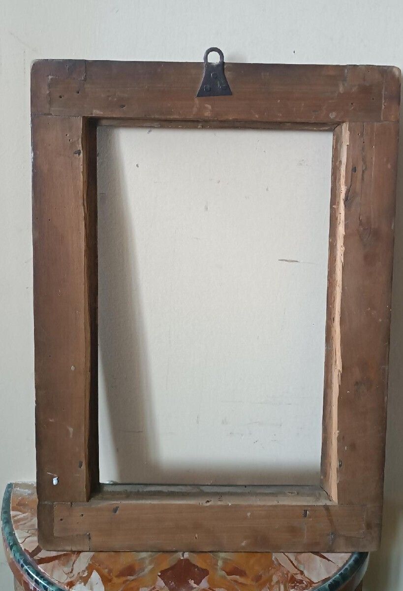 Antique Frame By Salvatore Rosa, Italy, 17th Century photo vintage