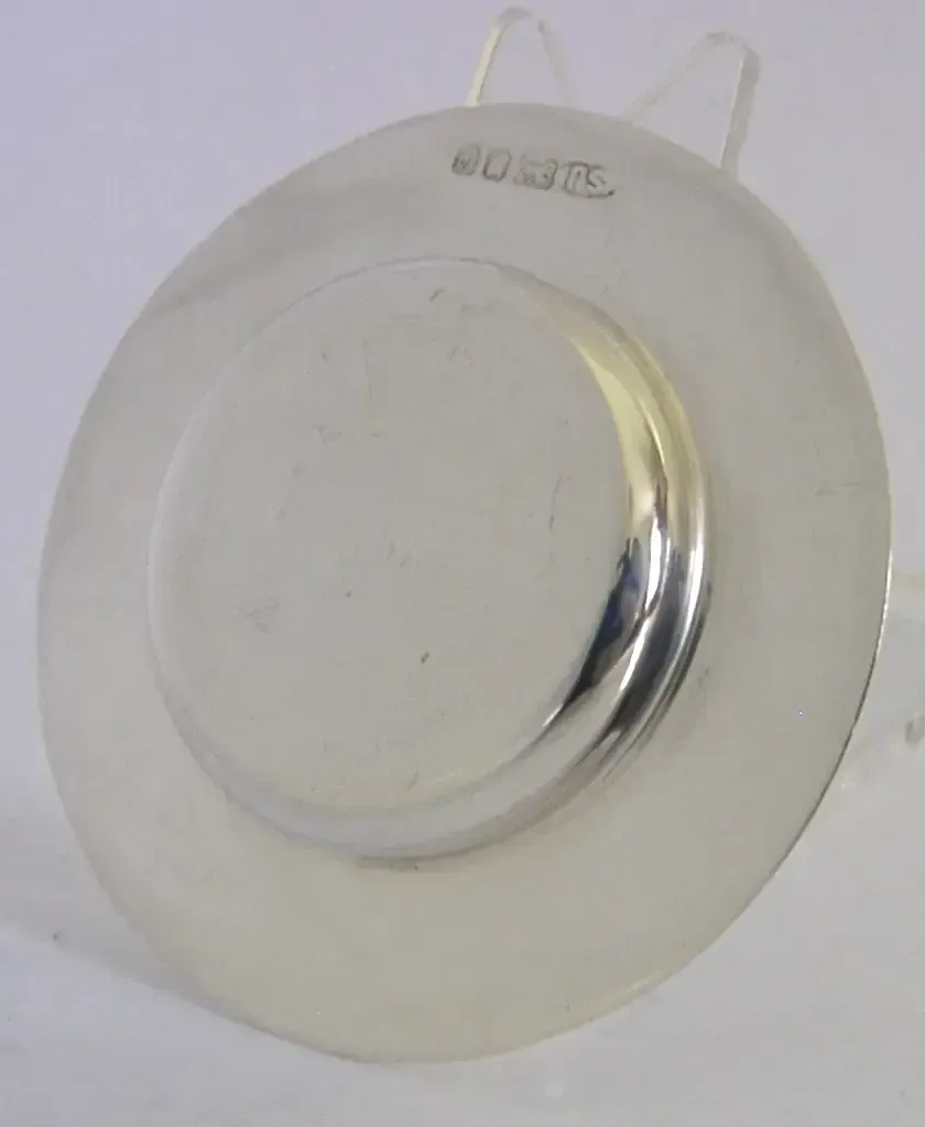 Sarah Jones Sterling Zilveren Wafer Dish / Pin Tray 1988 photo furniture