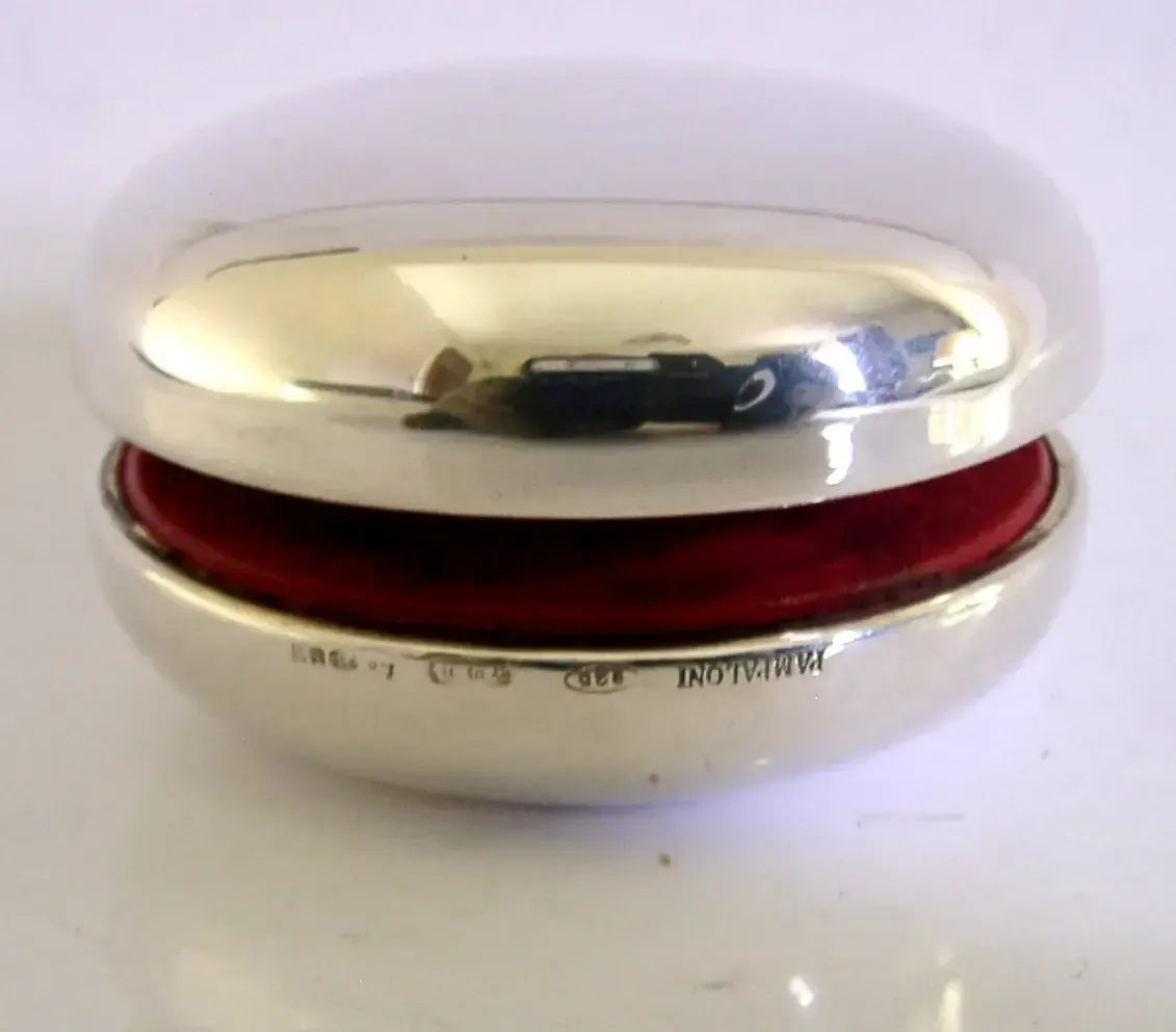 Boxed Pampaloni Italian Sterling Silver Yoyo Toy 2001 Mint photo vinterior