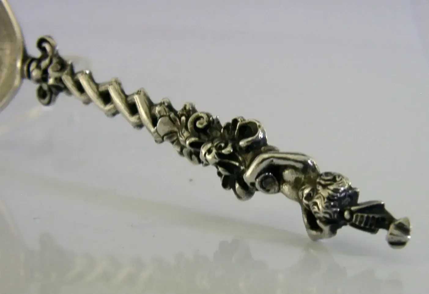 Marius Hammer Norwegian Antique Silver 830s Baptism Spoon C1900 Norway 44g photo Home Decor
