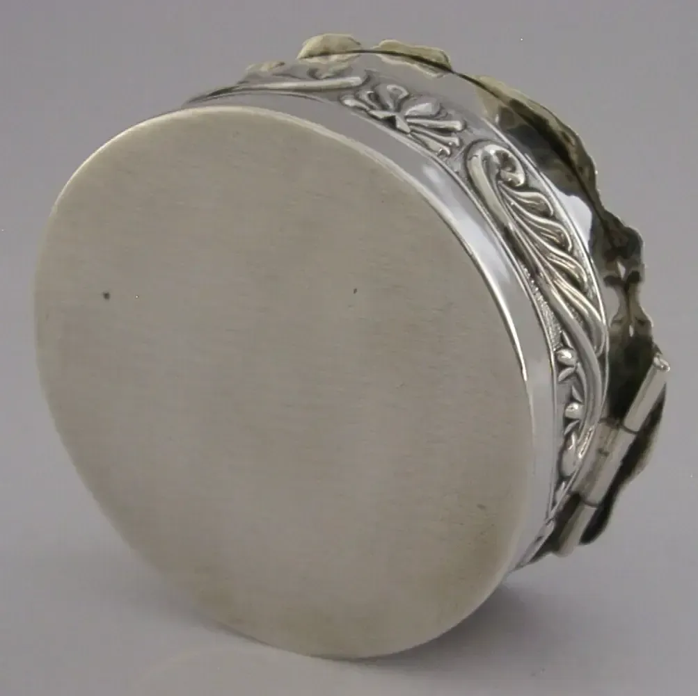 Rare 74g Sterling Silver Edward VII Royalty Pierced Box 1900 Antique photo buy