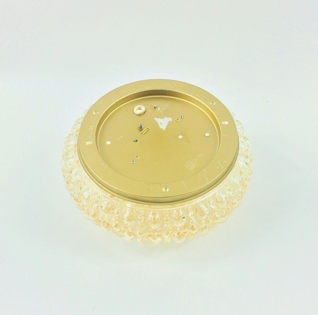 photo furniture Mid Century Amber Bubble Glass Ceiling Light By Helena Tynell For Limburg, Germany, 1960s/1970s
