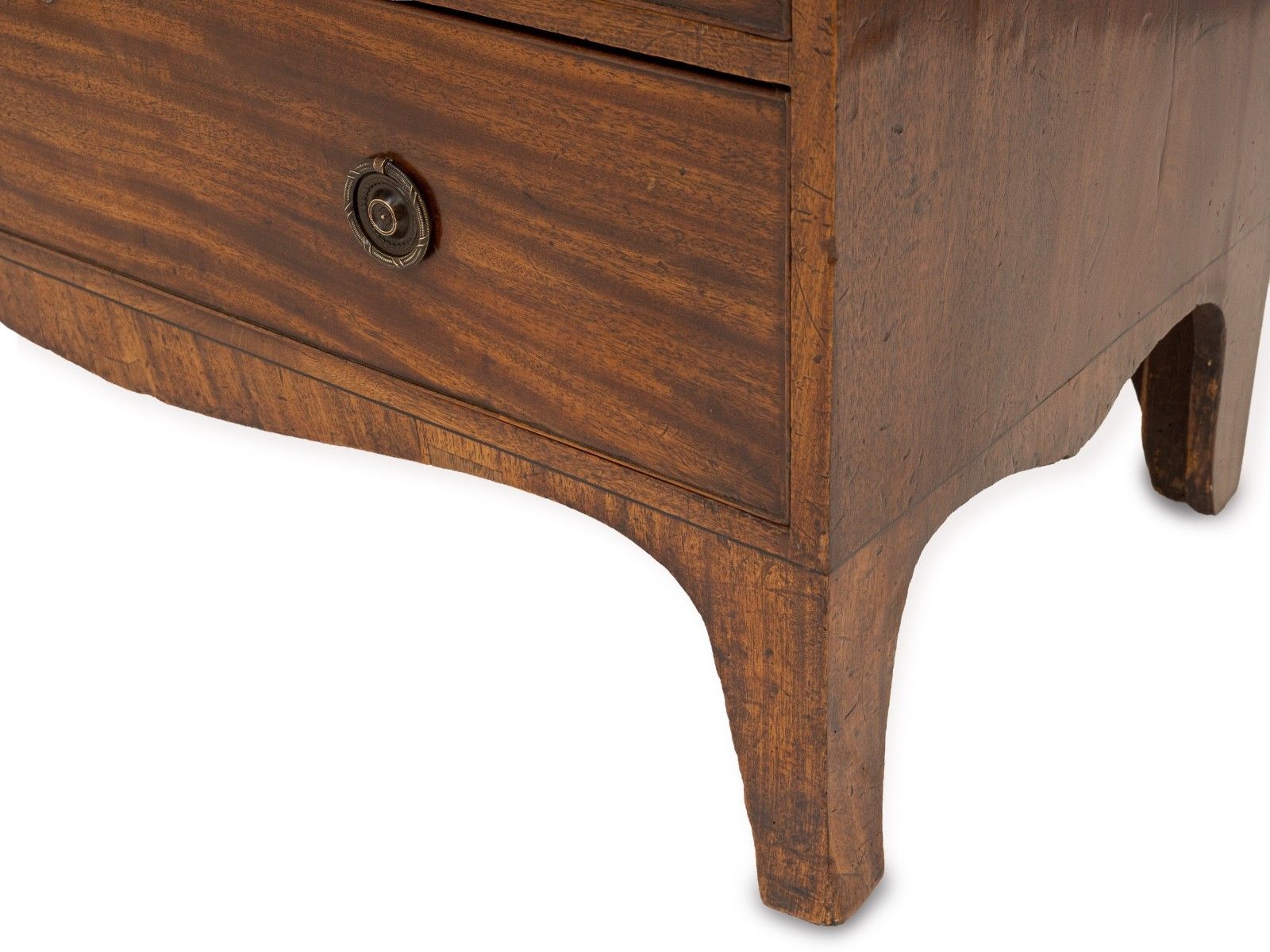 Late George III / Regency Inlaid Mahogany Caddy Top Chest Of Drawers C.1800–1820 photo buy