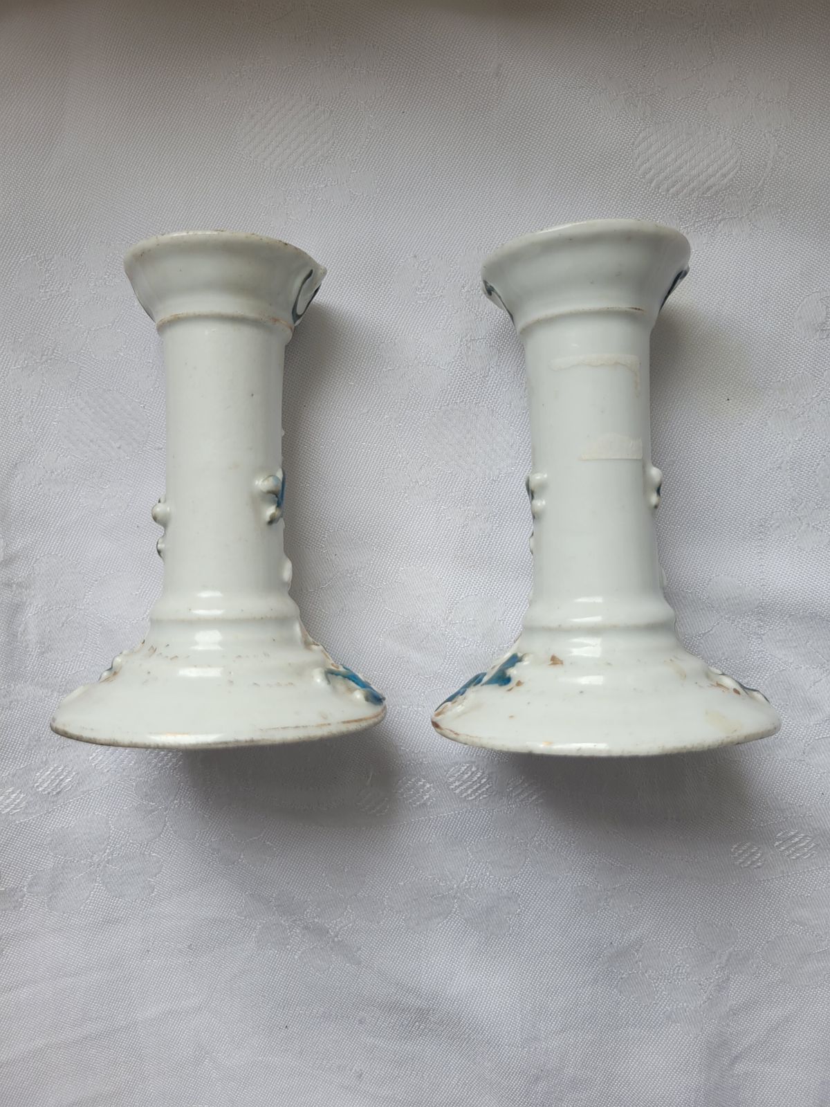 German Rococo Revival Porcelain Candlesticks — Pair Of Gilt Dresden‑Style Holders (C.1880–1910) photo buy