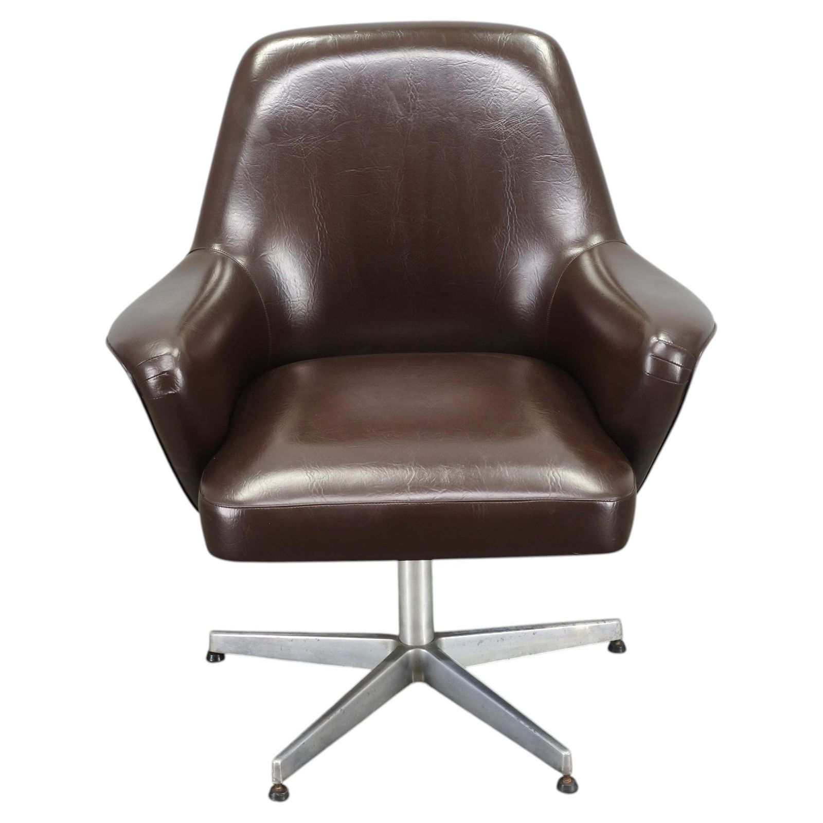 Mobiltecnica Torino Italian Swivel Lounge Chair, 1960s