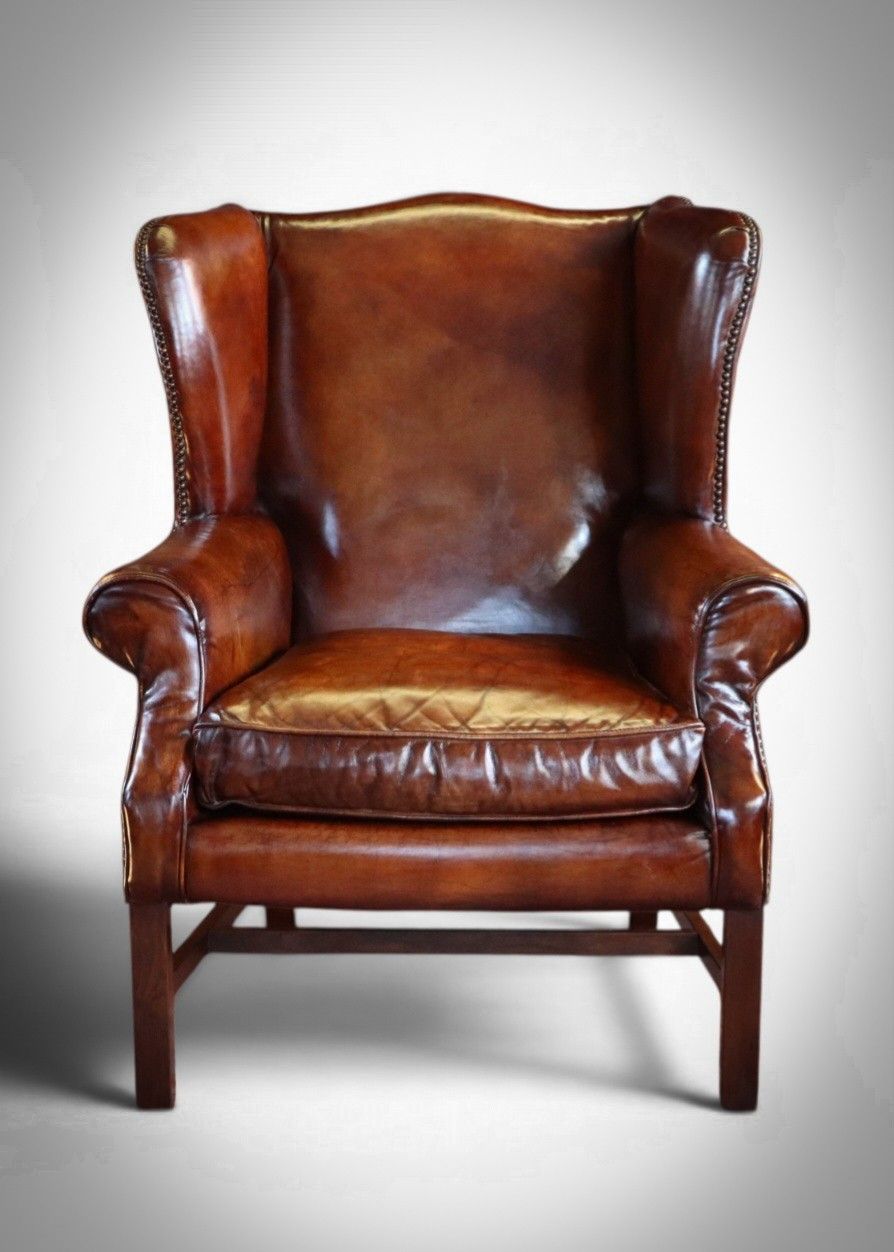 Superb Timothy Oulton Halo Lincoln Club Cigar Leather Armchair Antique Whisky 🚚 photo for sale