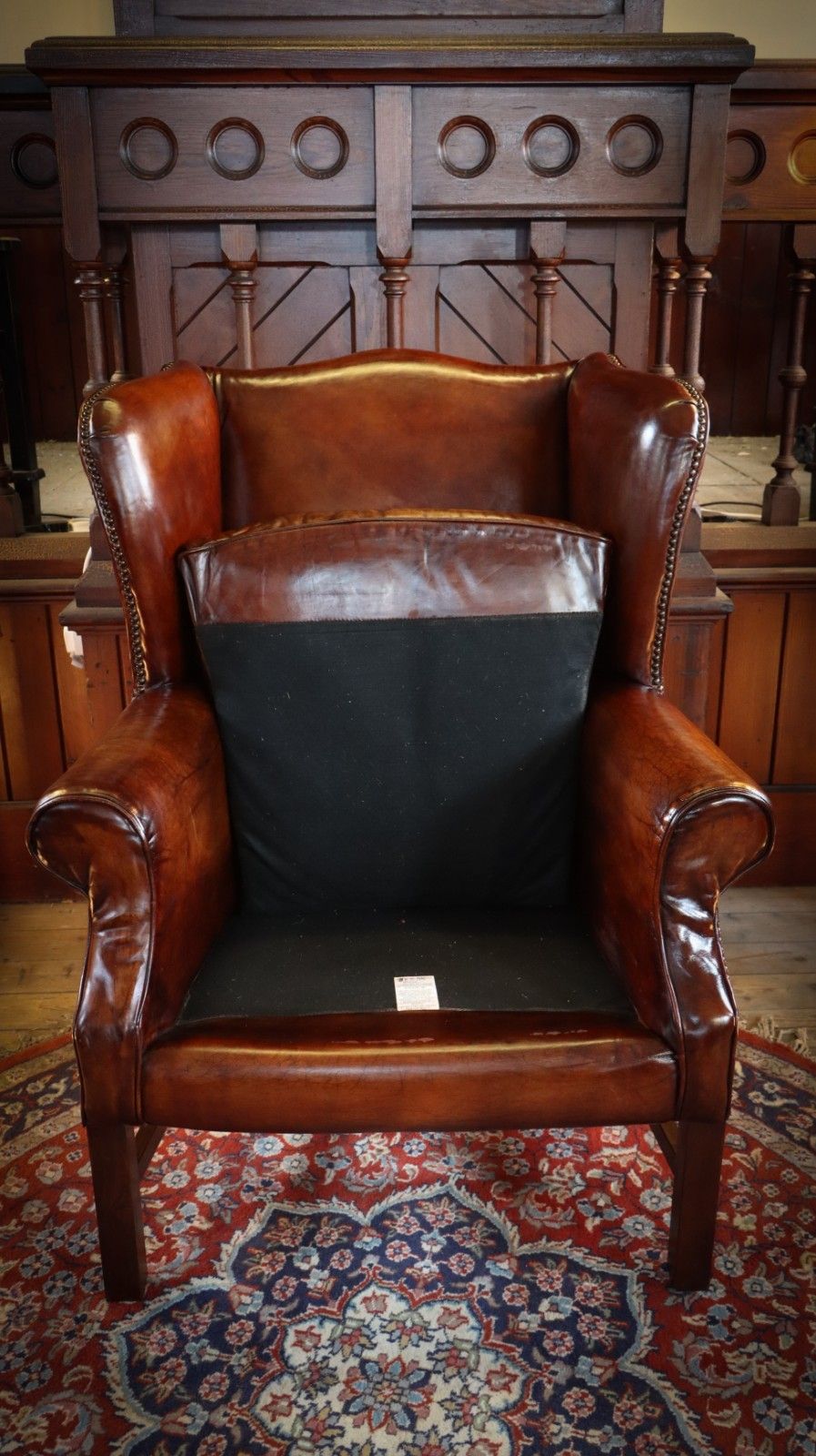 1600.0 Superb Timothy Oulton Halo Lincoln Club Cigar Leather Armchair Antique Whisky 🚚 photo