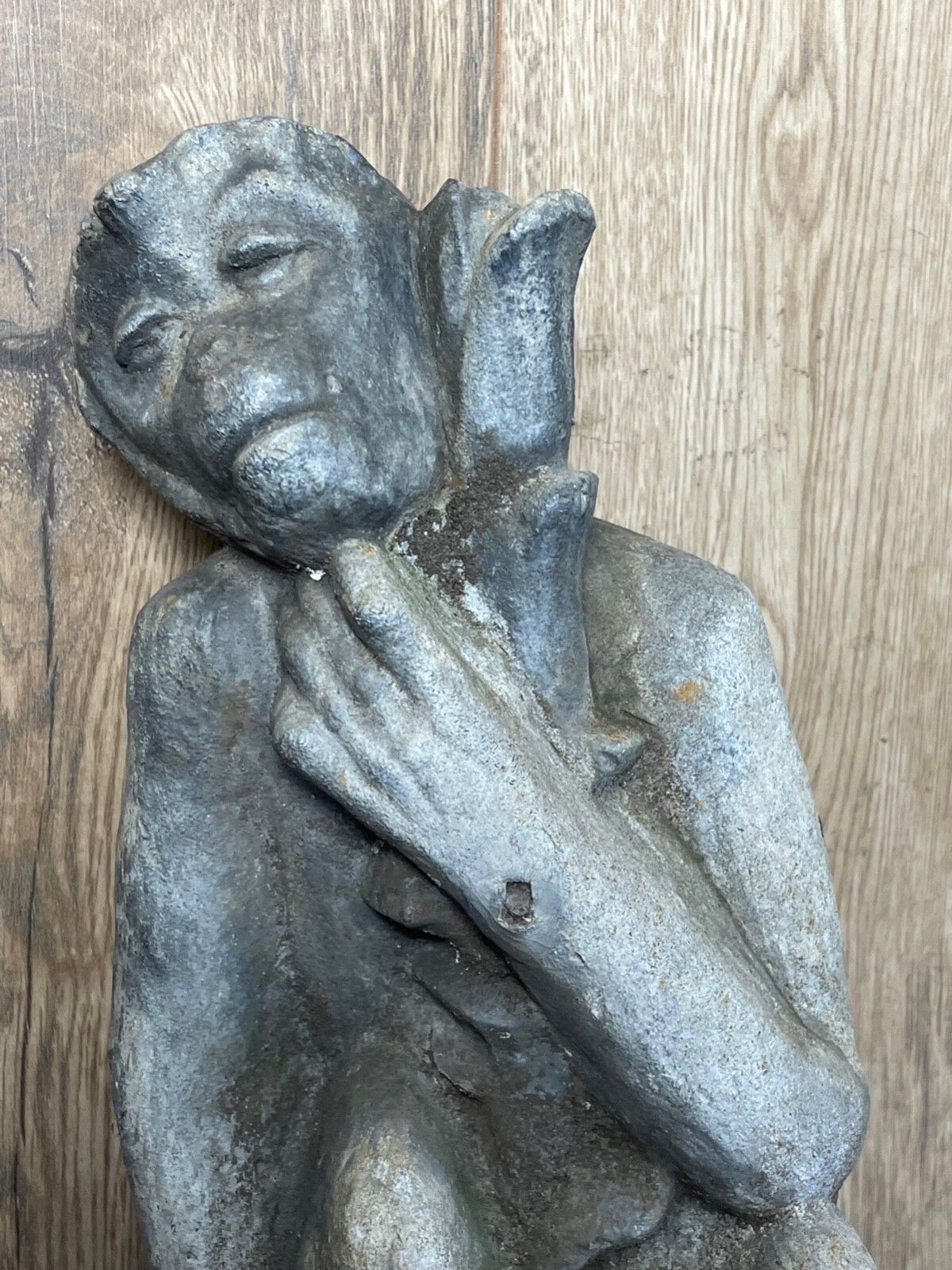 Victorian Lead Thinking Garden Monkey Sculpture In The Manner Of J. W. Singer & Sons C1900 photo 3000.0