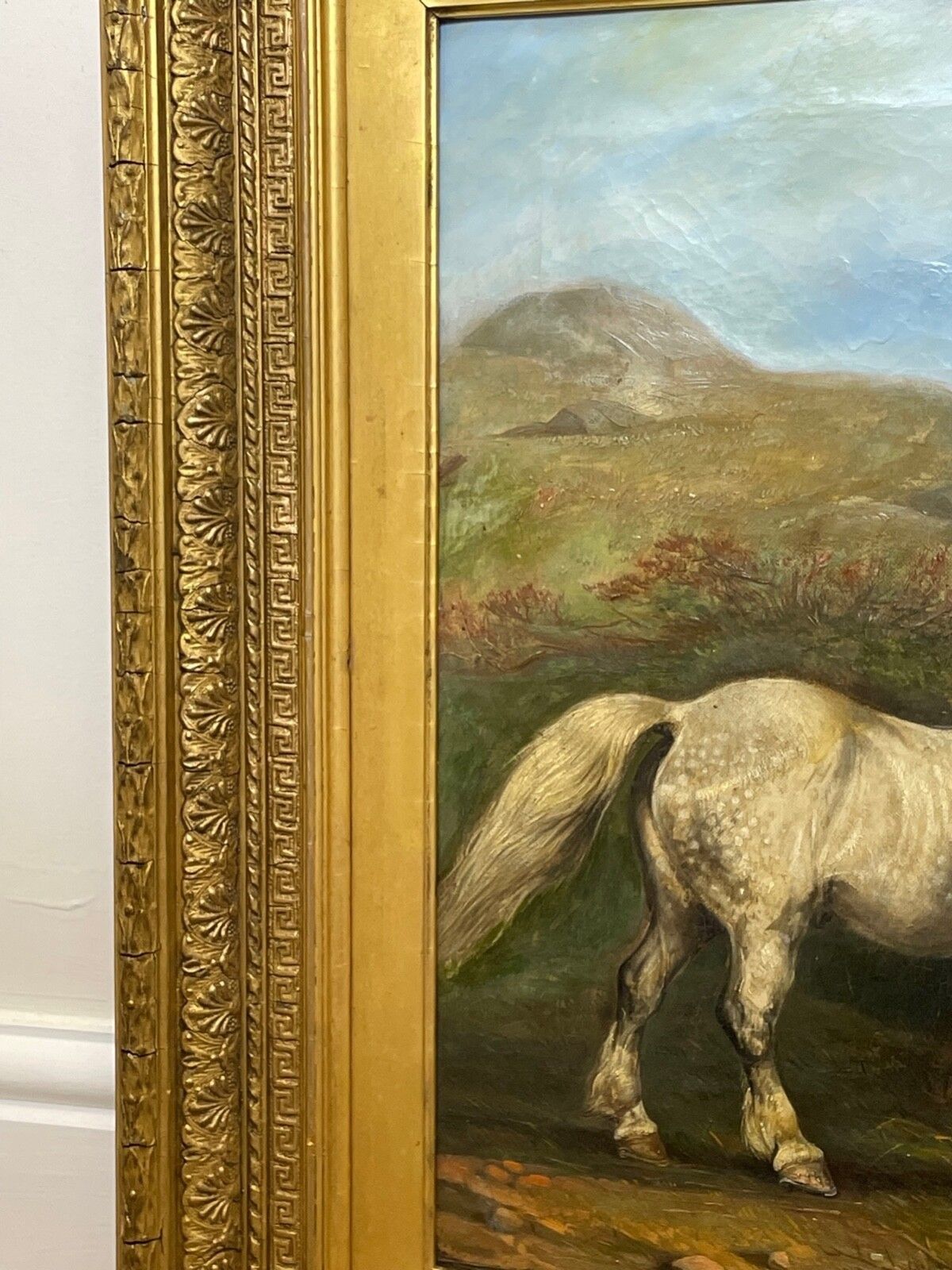 19e-eeuws ruitersschilderij, paarden op weg naar Chester, gesigneerd door Edward Lloyd Ellesmere, verguld ingelijst photo Kunst