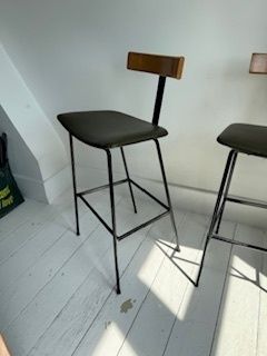 A Pair Of "Program" Bar Stools By Frank Guille For Kandya In 1958.