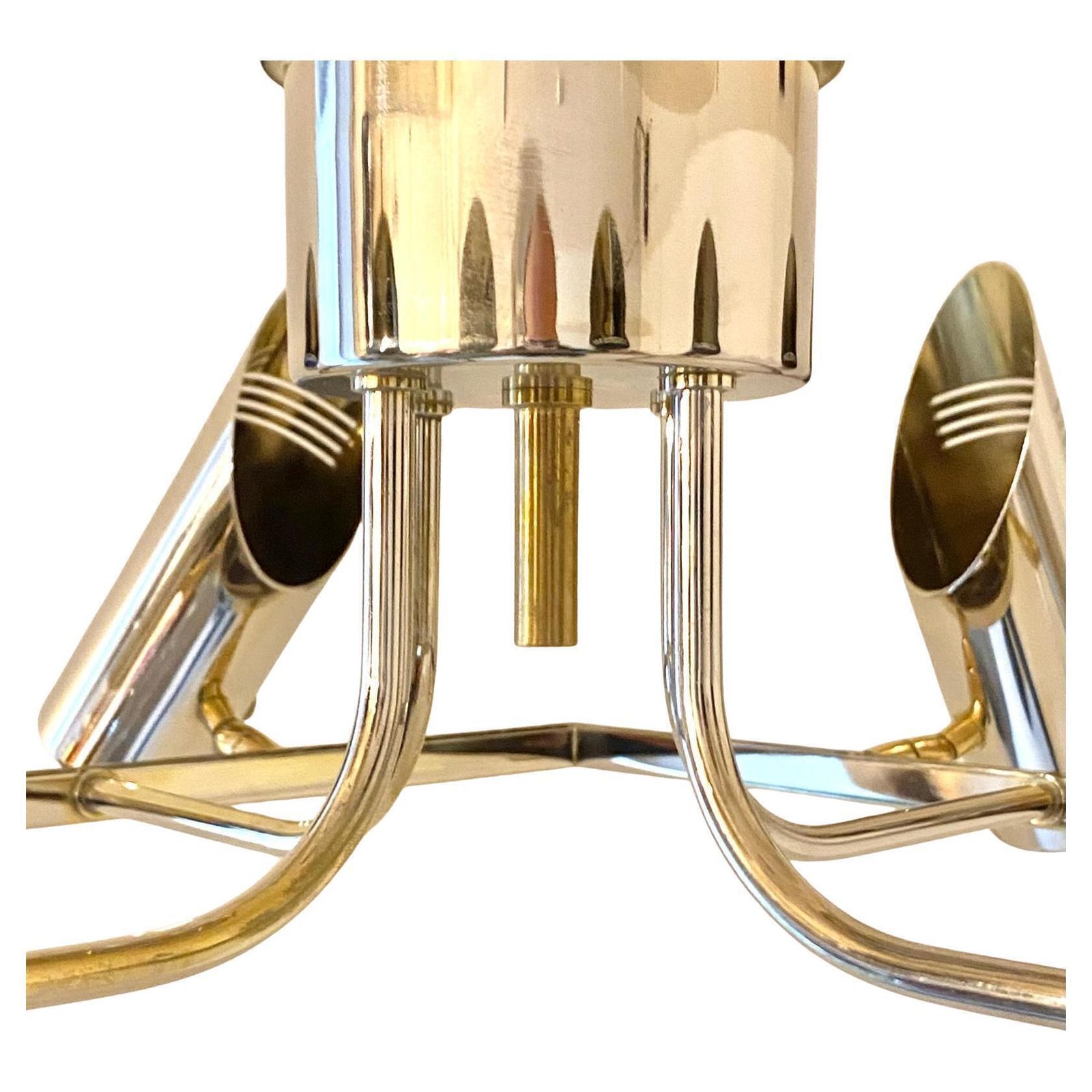 Space Age Multi Lights Ceiling Lamp In The Style Of Stilnovo, Italy 1970's photo vintage