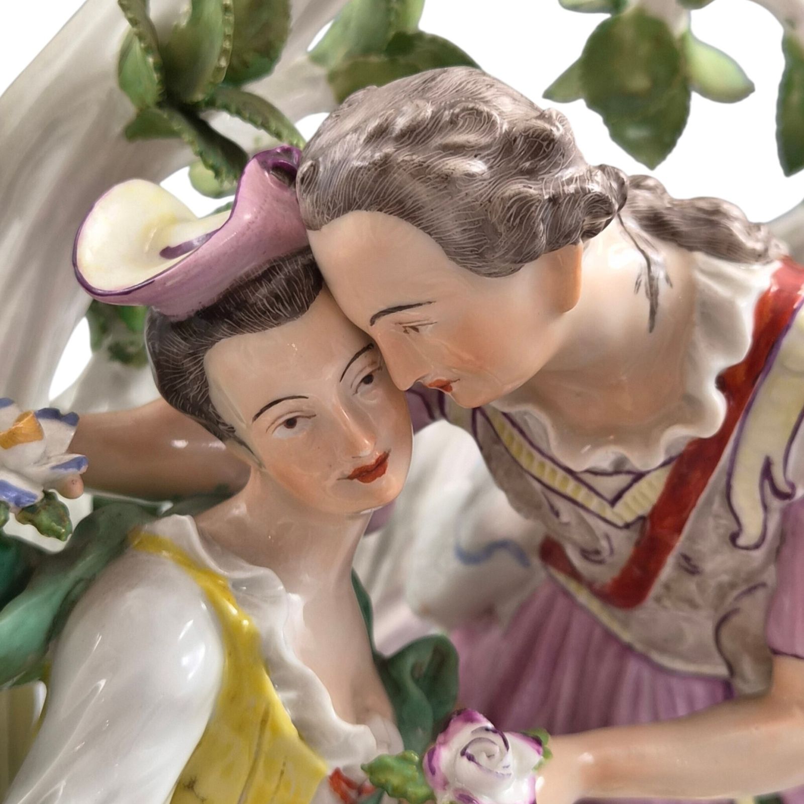 Art 18th Century French Porcelain Love Letter Group Niderviller Style C.1780 photo