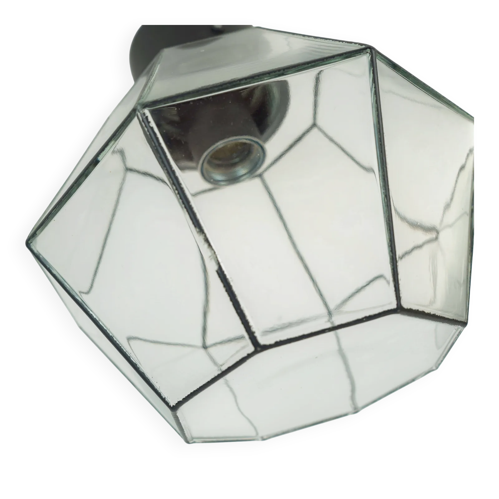 Vintage Limburg Recessed Ceiling Light With Clear Glass And Metal Shade photo furniture