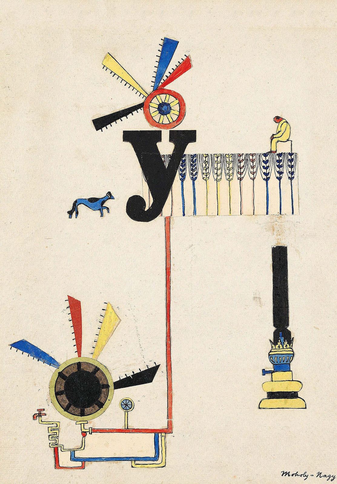 Bauhaus Poster "Y" Laszlo Moholy Nagy C1920 21