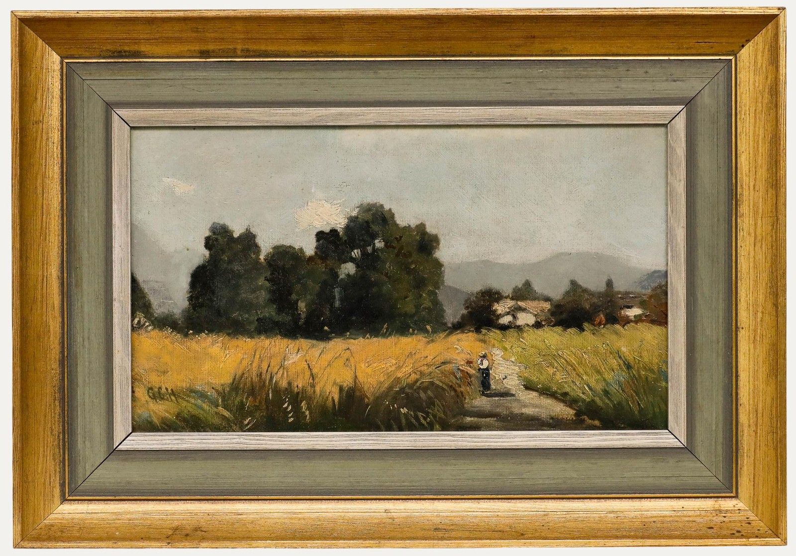Early 20th Century Oil In The Cornfield