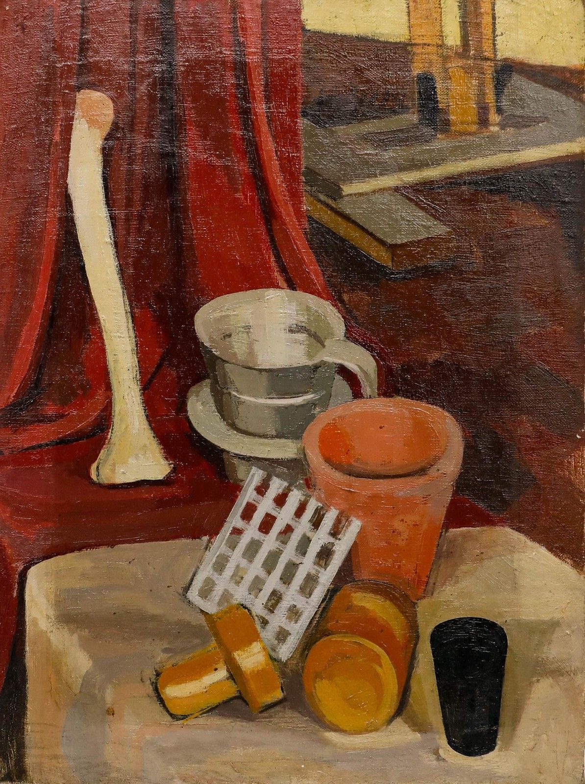 Peter Greenham (1909 1992) 20th Century Oil, Uncommon Things photo furniture
