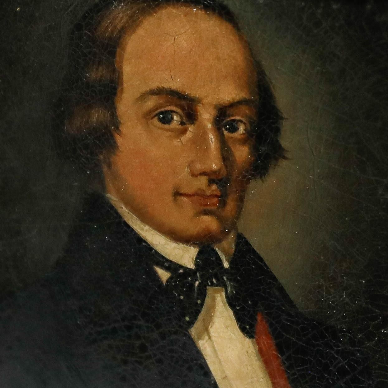 German School Miniature 19th Century Oil, Isambard Kingdom Brunel photo 325.0