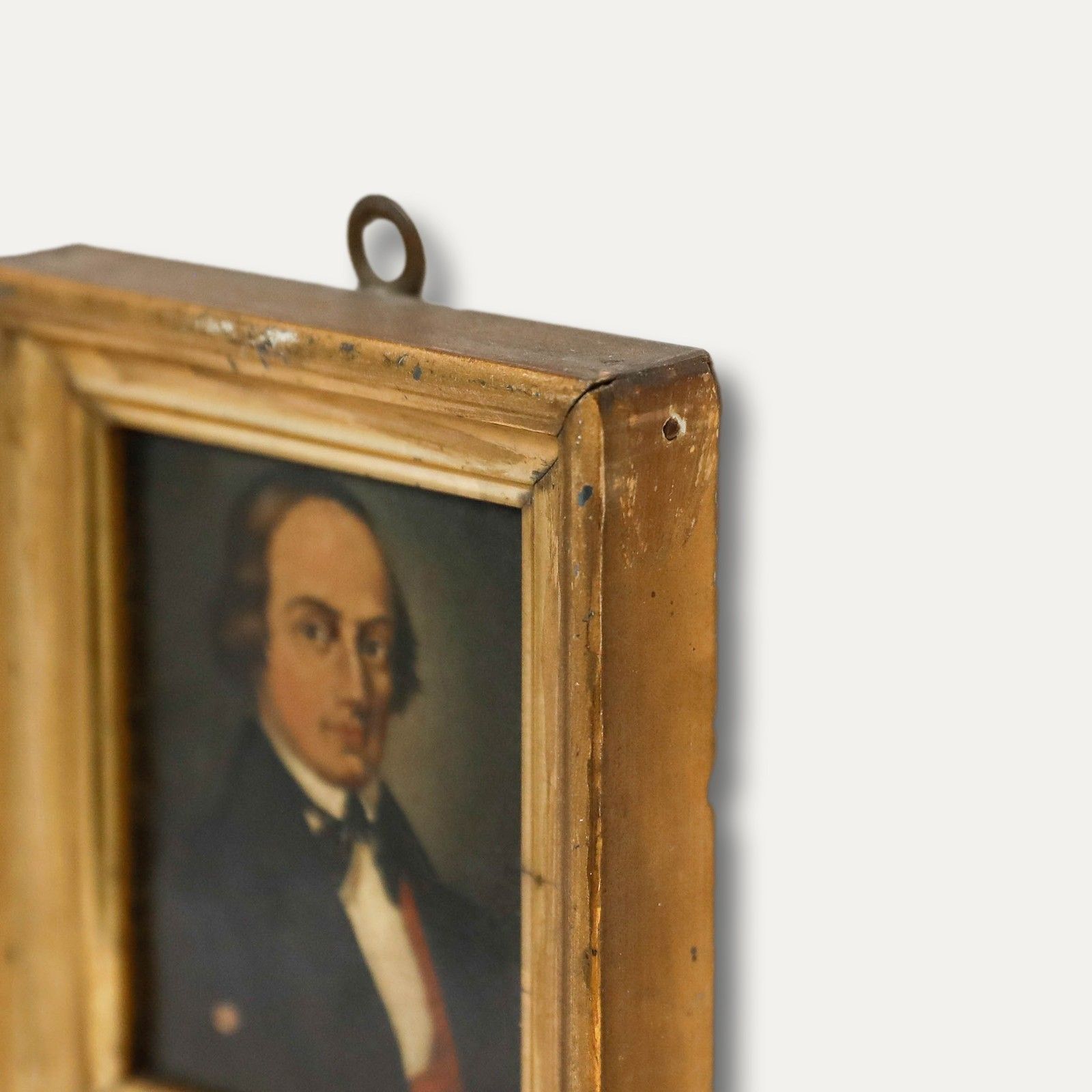German School Miniature 19th Century Oil, Isambard Kingdom Brunel photo vinterior