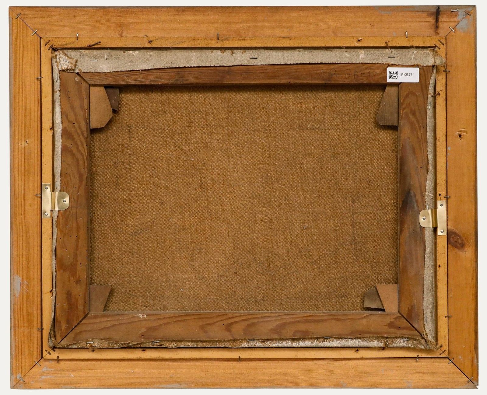 Framed Early 20th Century Oil Edge Of The Field photo Art