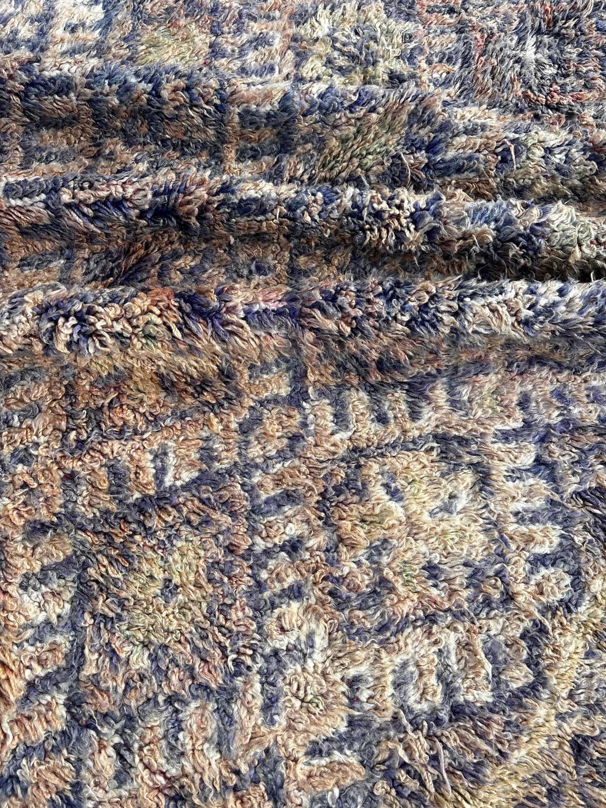 Large Vintage Moroccan Talsint Rug 200x380 Cm – Handmade Berber Wool Rug – Rare Tribal Area Rug – Authentic Moroccan Carpet photo vinterior