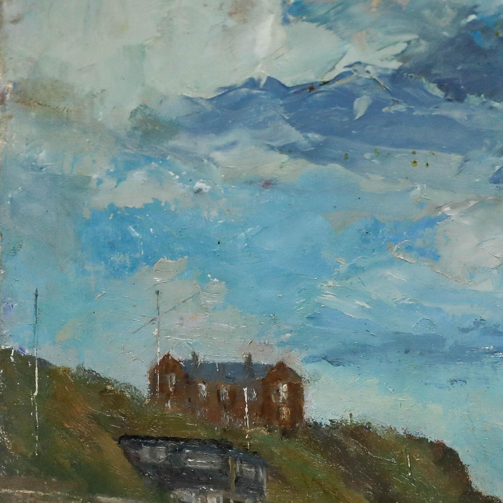 Geoffrey Burrows (1934 2023) Oil, Running Stream And Incoming Tide photo Art