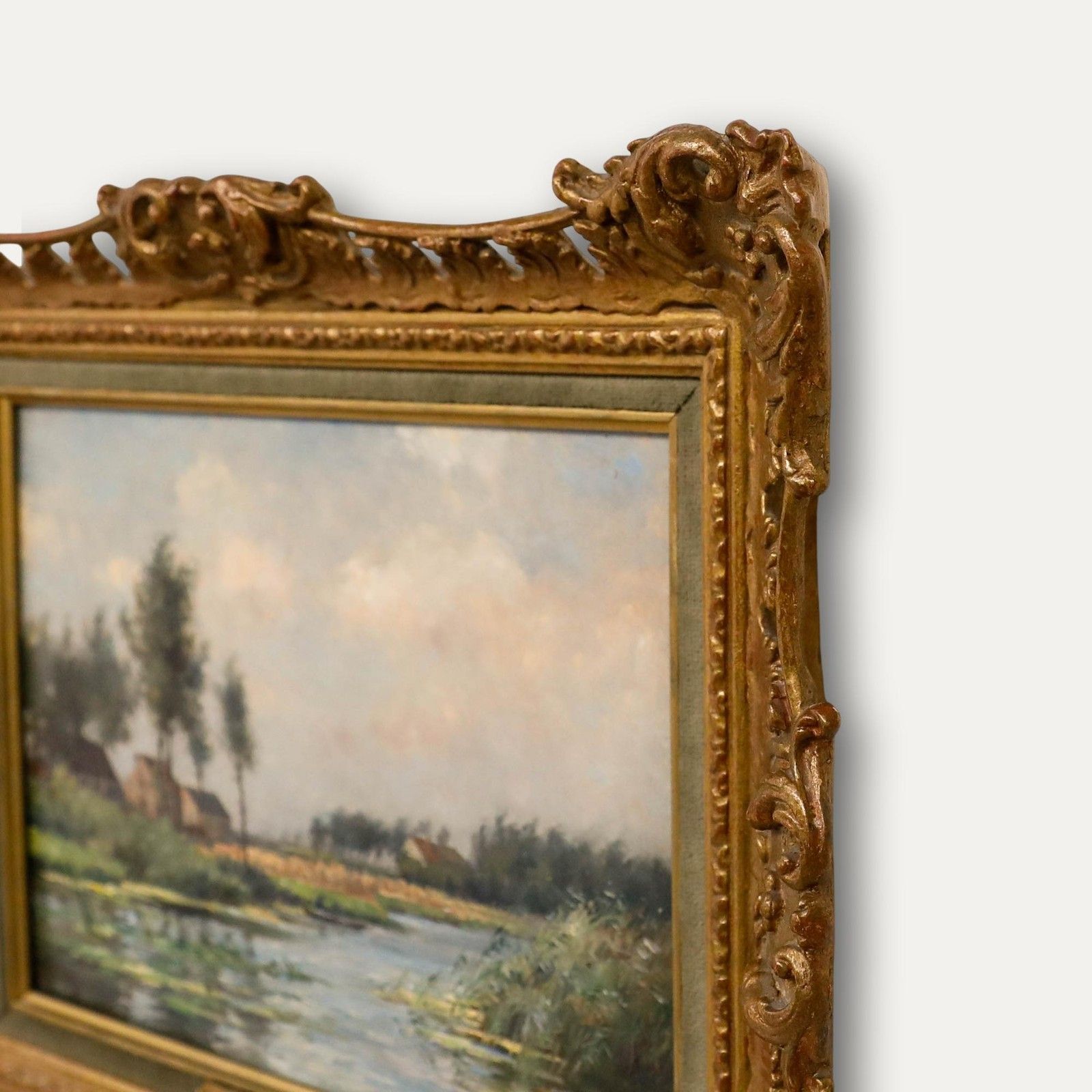 Circle Of William Kay Blacklock (1872 1924) Framed Oil, The Ouse At St. Ives photo buy