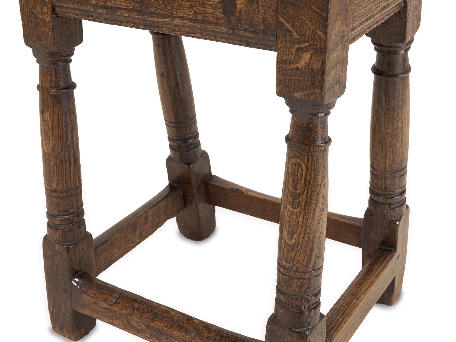Late 17th / Early 18th Century English Oak Joint Stool, C.1680–1720 photo Furniture