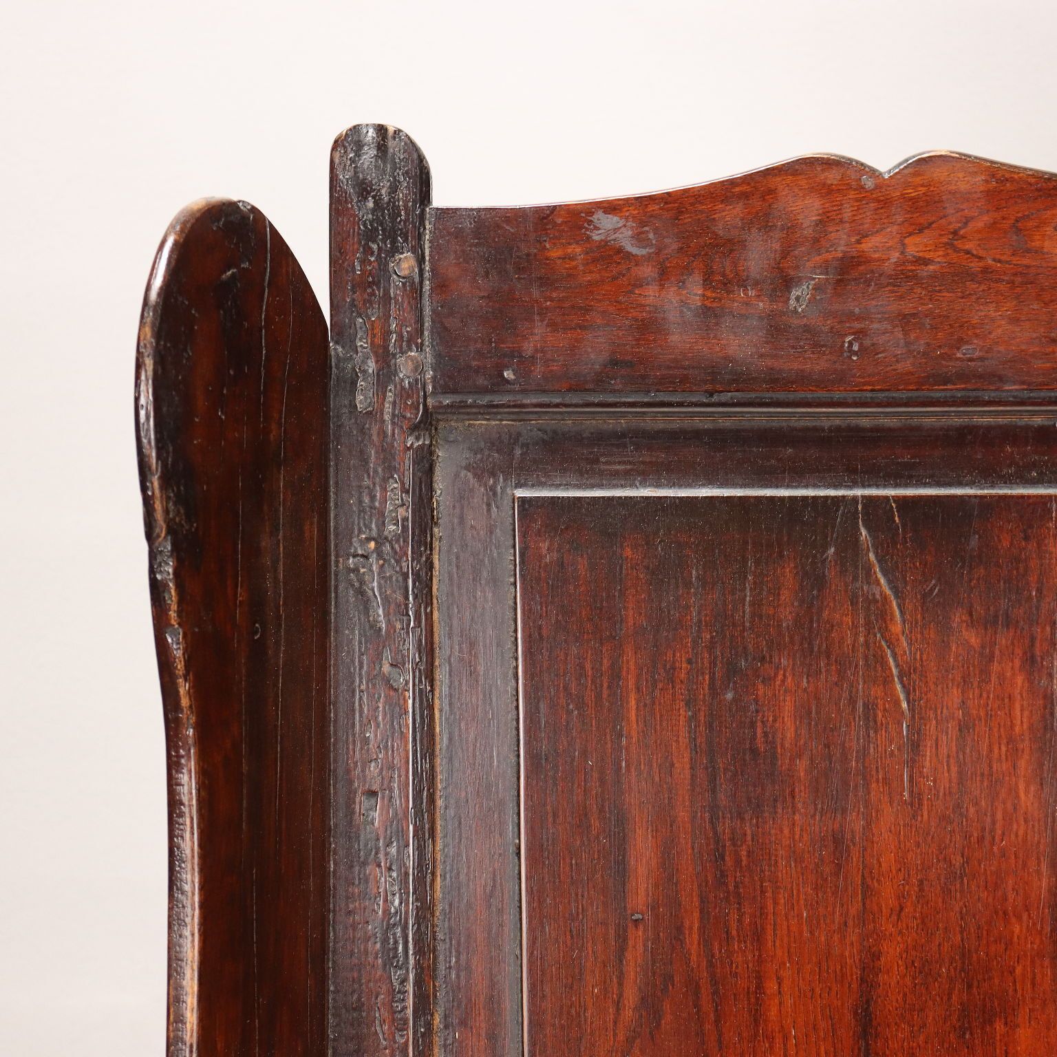 Antique Armchair Carved Oak Wood England XIX Century photo Furniture