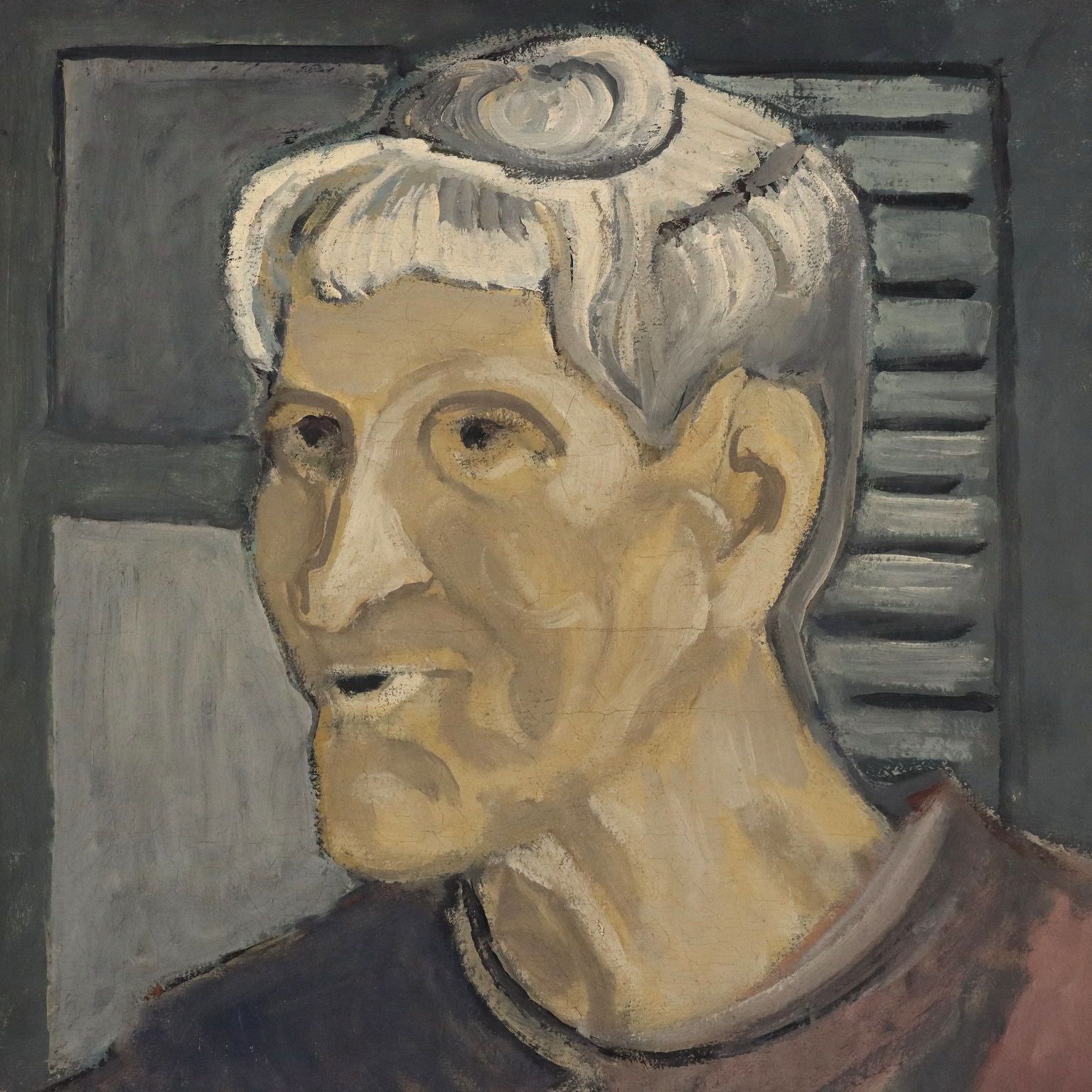 Portret Van Een Vrouw 1951 Geschilderd Gesigneerd Orazi Modernisme Kunst photo for sale