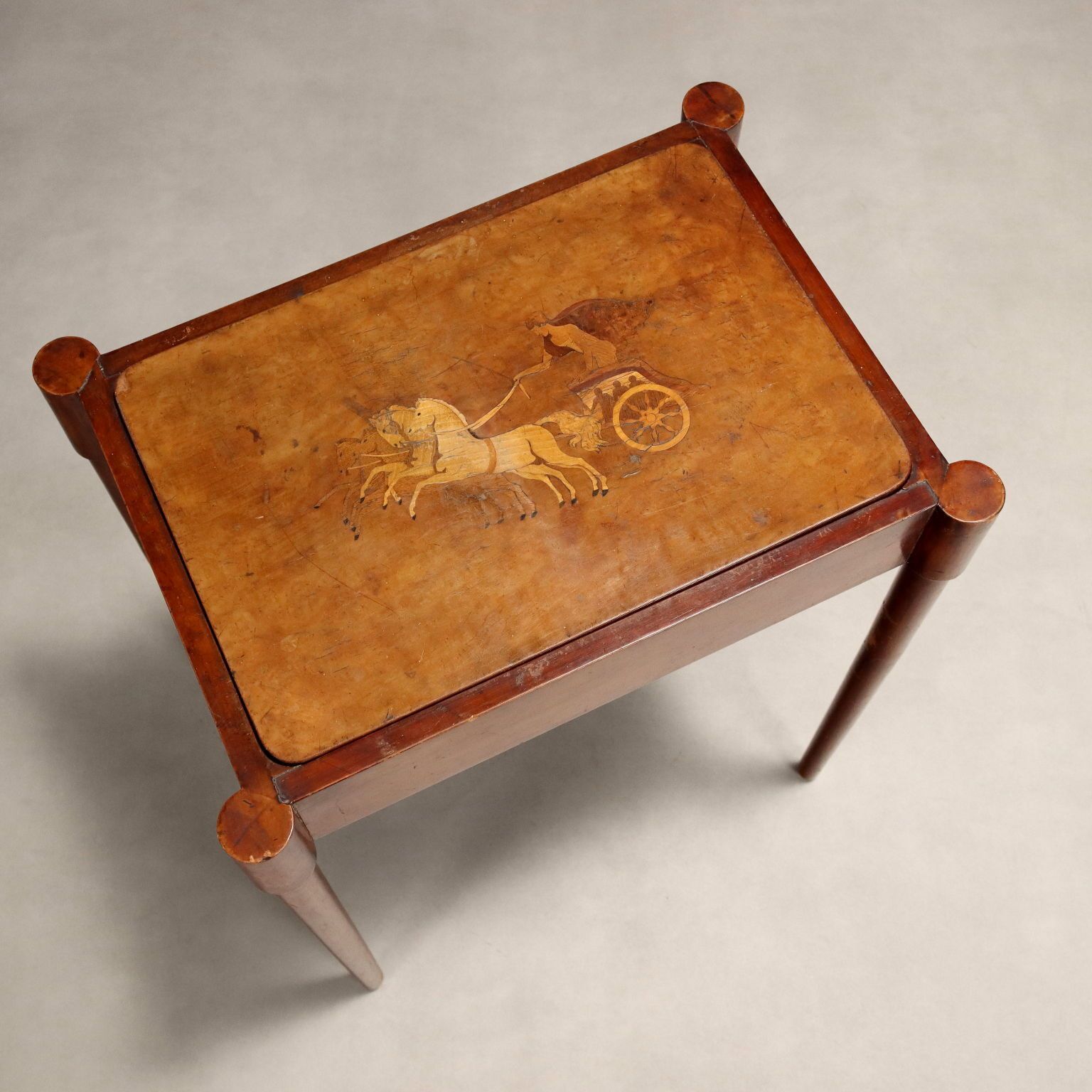 Antique Coffee Table Top With Inlay Italy XIX Century photo for sale