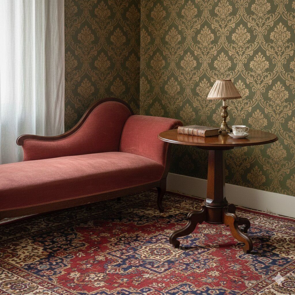 Antiek klein tafeltje Louis-Philippe mahonie Italië 19e eeuw photo furniture