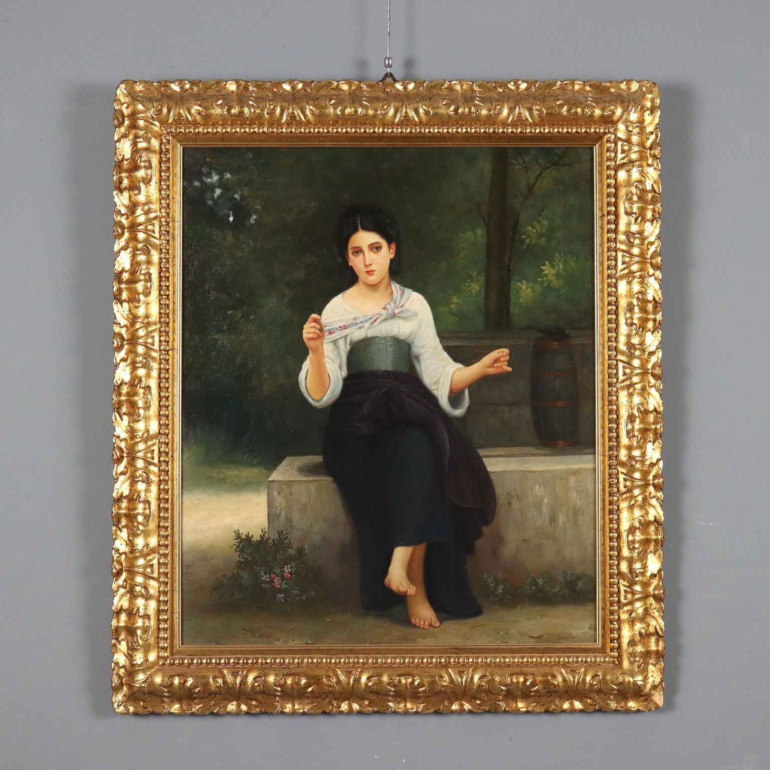 Antique Painting Copy From A. William Bouguereau XX Century