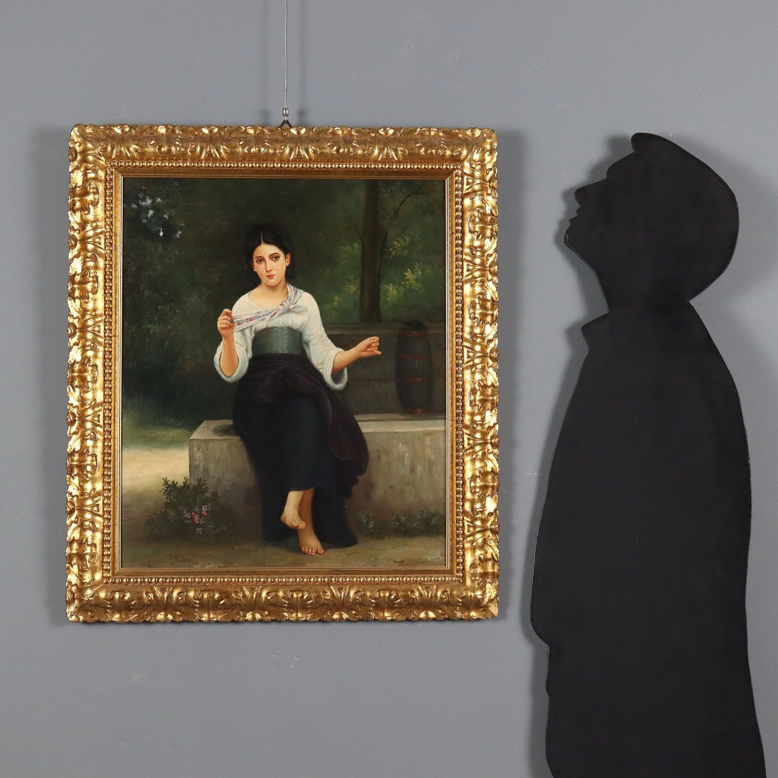 Antique Painting Copy From A. William Bouguereau XX Century photo furniture